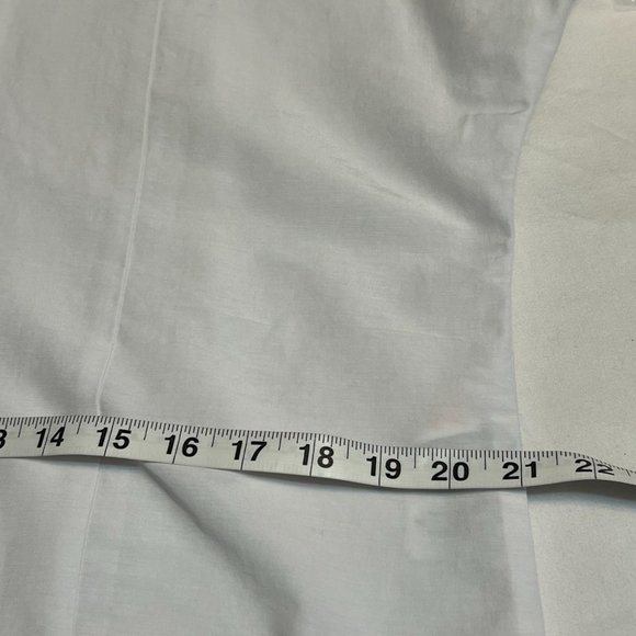 Topshop Women's Shirt Dress Button Down Long Sleeve Size 8 White - Picture 9 of 10